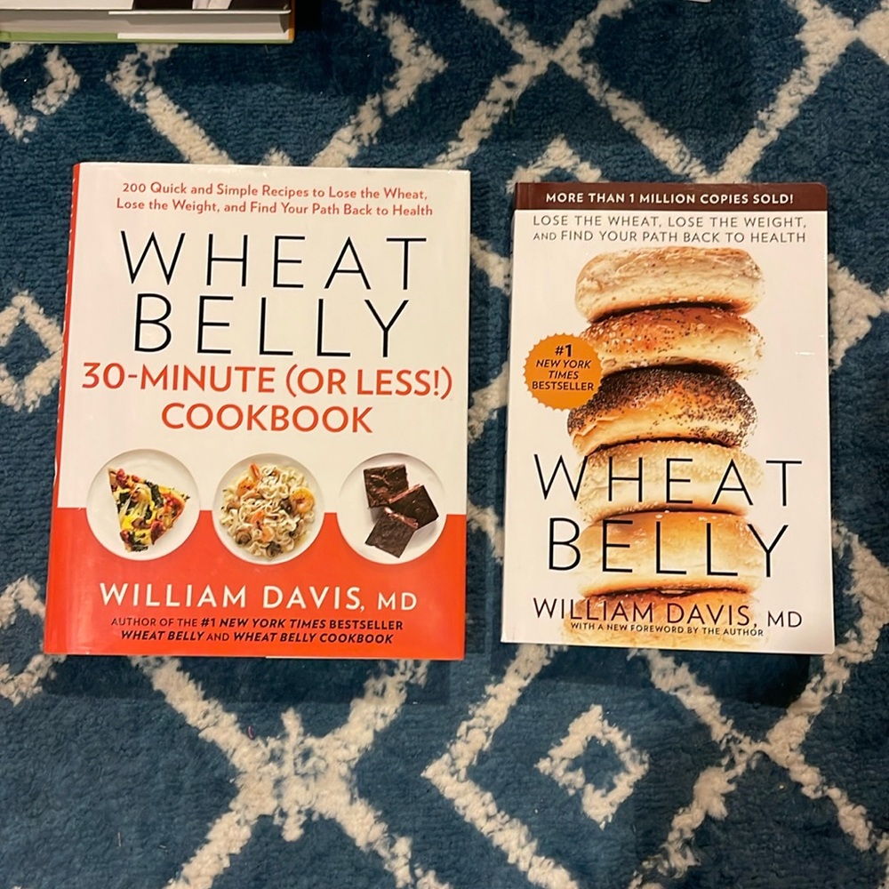 Wheat Belly cookbook and book by Dr. William Davis